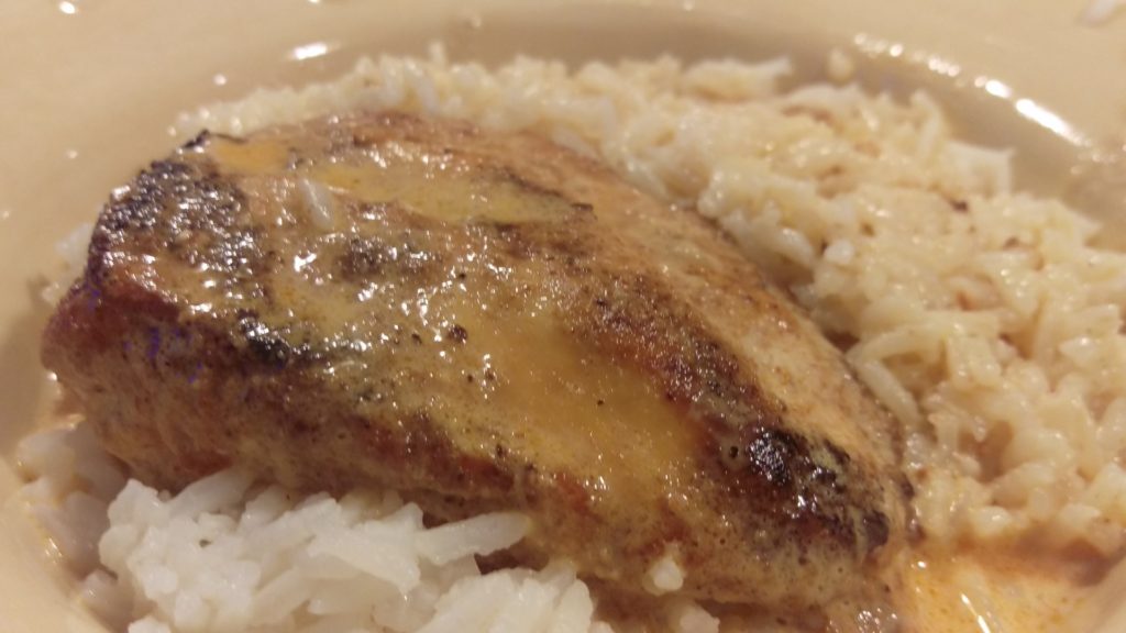 Chicken Lazone over rice